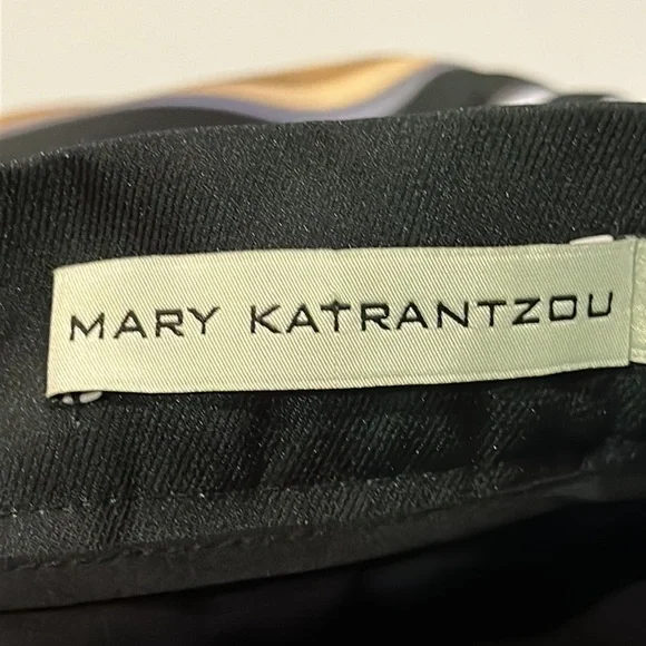 MARY KATRANTZOU Multicolor Striped A-Line Skirt - Picture 2 of 9